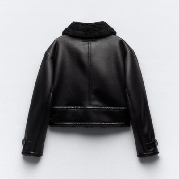 ZARA DOUBLE-SIDED BELTED JACKET - Picture 12 of 16